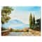 Designart - Mountains View By The Sea Side - Nautical & Coastal Canvas Wall Art Print